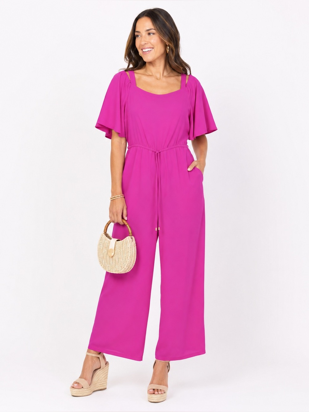 Ralph Lauren Vibrant Pink Jumpsuit | Size 10